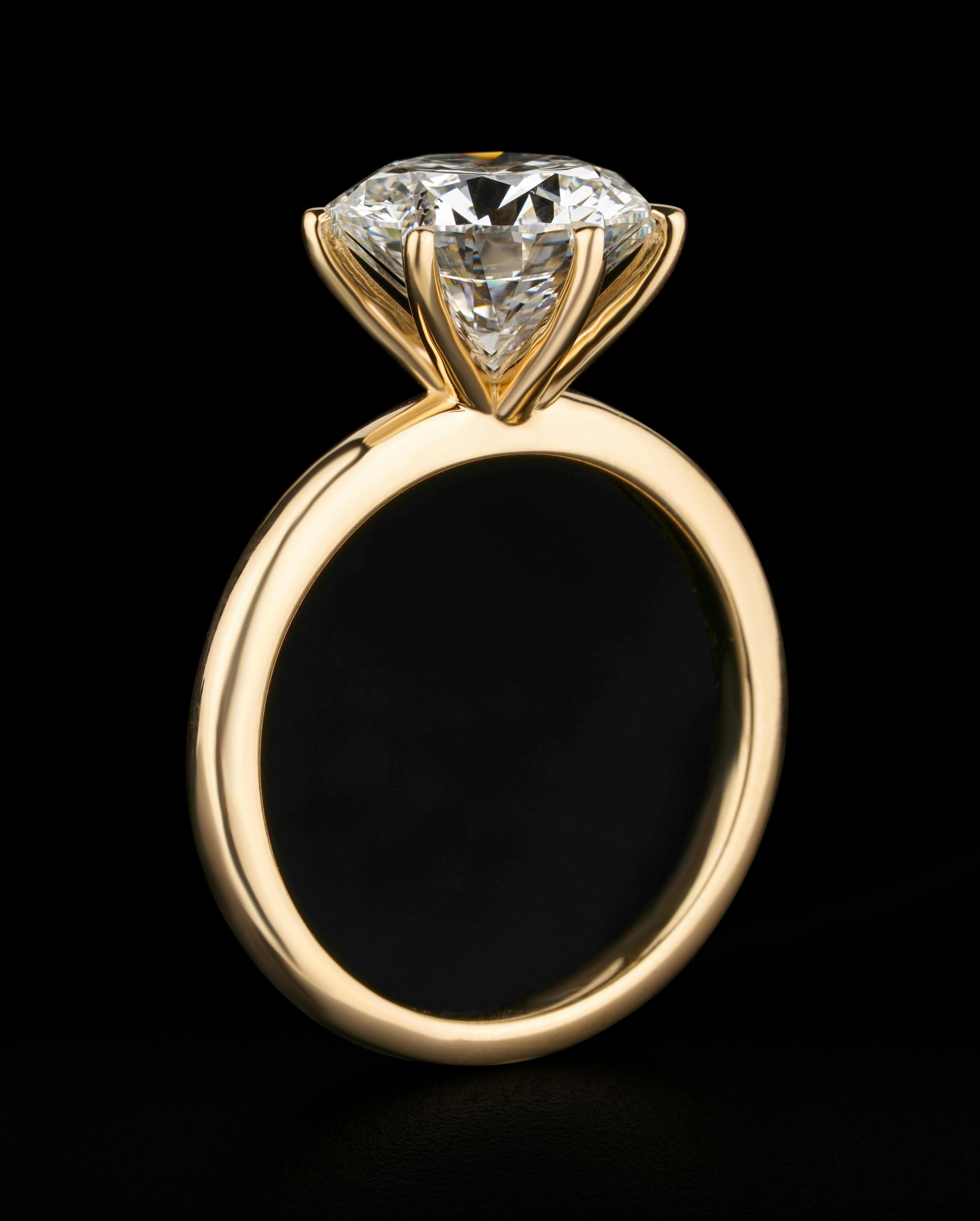 Sylvia and Pete Thoburn with diamond jewelry