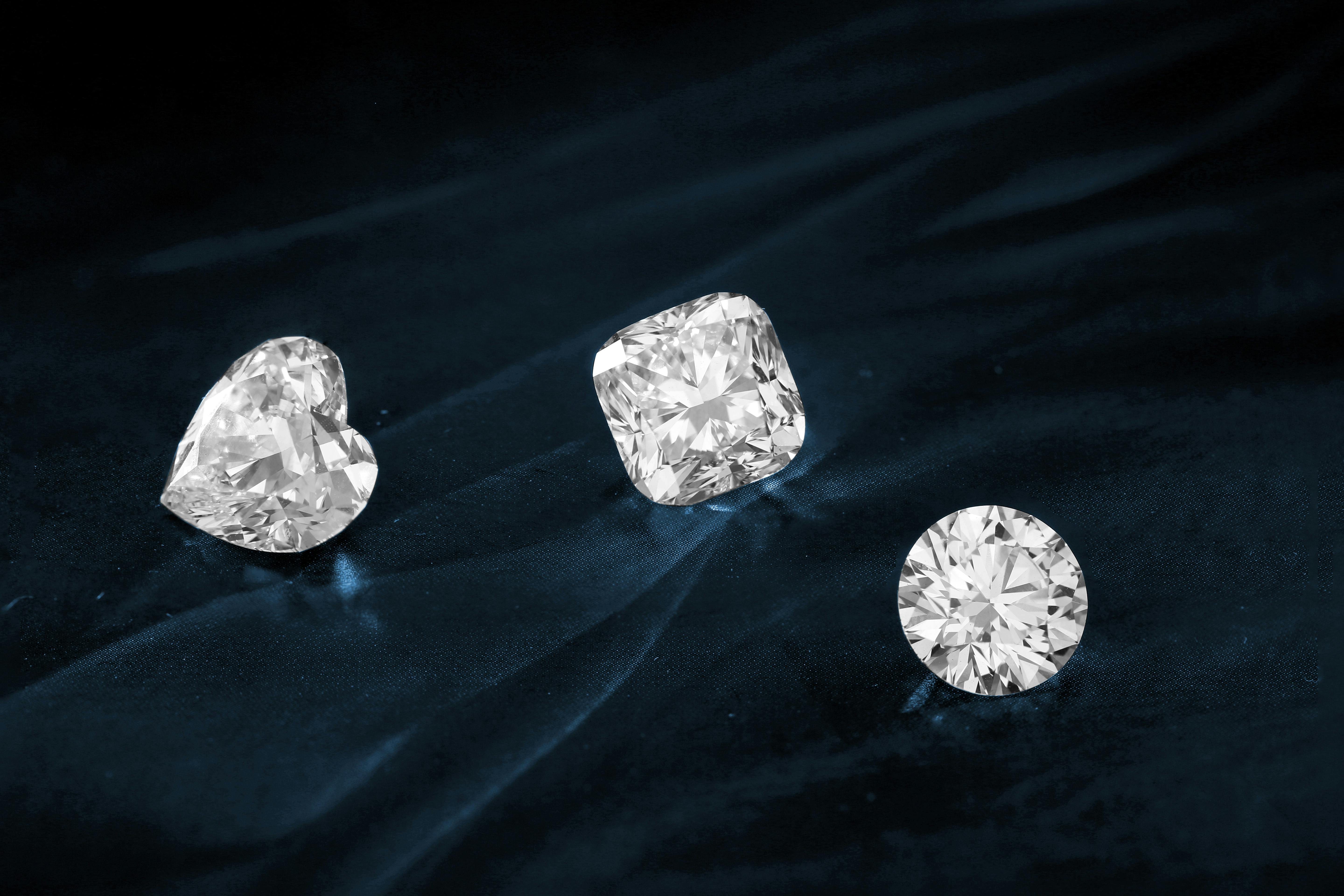 Collection of lab grown diamond jewelry